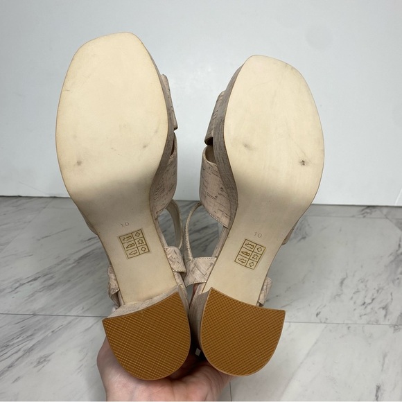 Jeffery Campbell Amma Cork Platform Heeled Sandal 10 - Picture 13 of 14